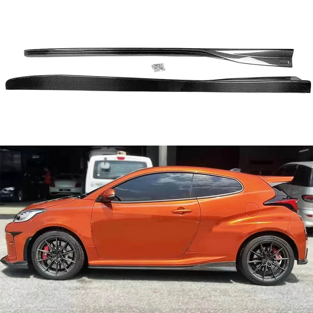 

Carbon Fiber V Style Side Skirts Body Kit for GR YARIS GXPA16 Side Skirts