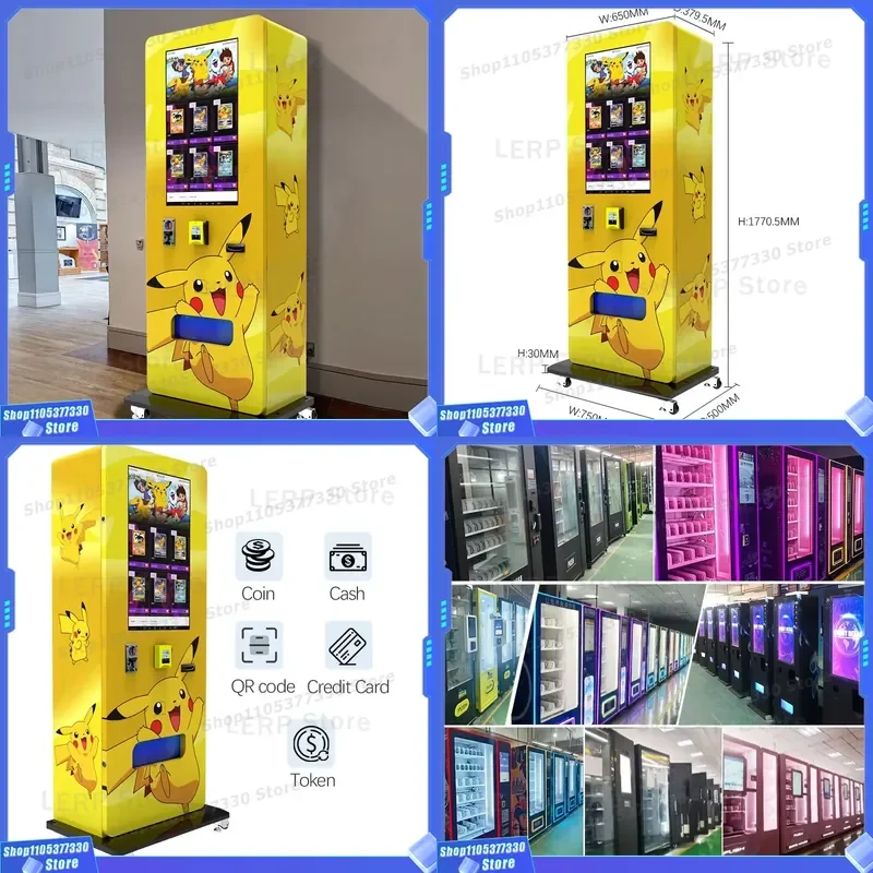 32 Inch Display Smart Vending Machine For Small Card Trading Self Service Kiosk With Multiple Payment Options CE ROHS