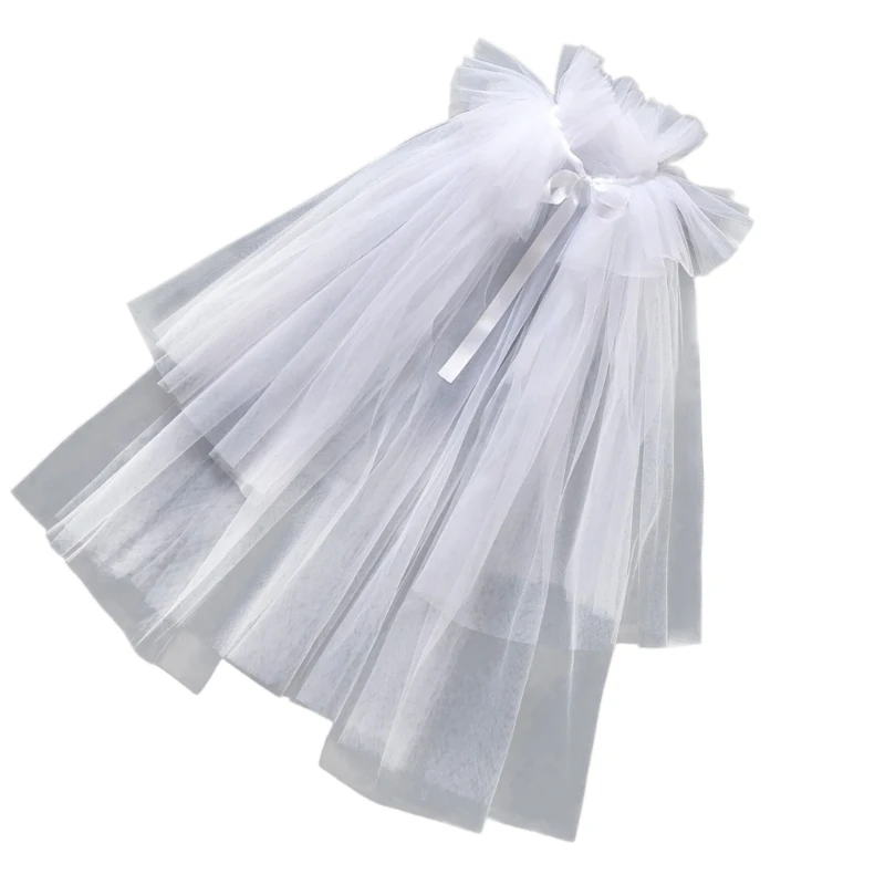 Bride Shawl Shoulder Cover Tulle for Dance Stage Play Carnivals