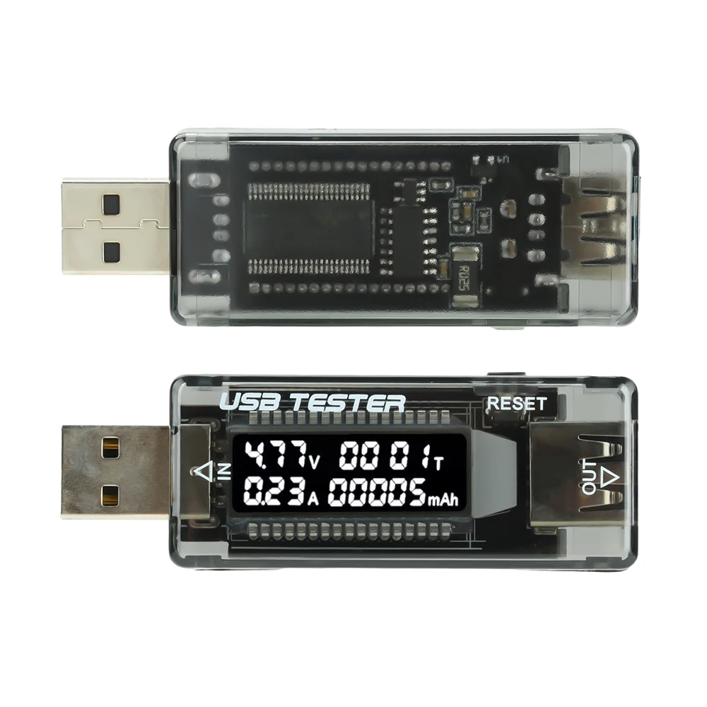 

USB Charger Tester Detector Voltage Current Meter Voltmeter Ammeter Battery Capacity Tester Mobile Power Detector Plug and Play