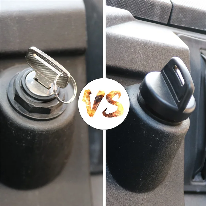 Ignition Key Switch Cover For Polaris Ranger Brutus RZR General ACE Sportsman Scrambler Trail Boss Trail Blazer Parts (Black)