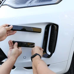 For 2020 Land Rover Discovery Sport ABS black car styling front air intake grille trim car exterior accessories 6-piece set
