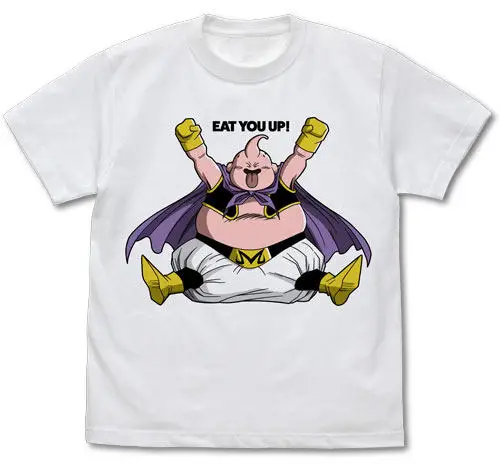 Футболка с изображением Dragon Ball Z Goku Majin Buu, хлопковые топы с короткими рукавами для подростков