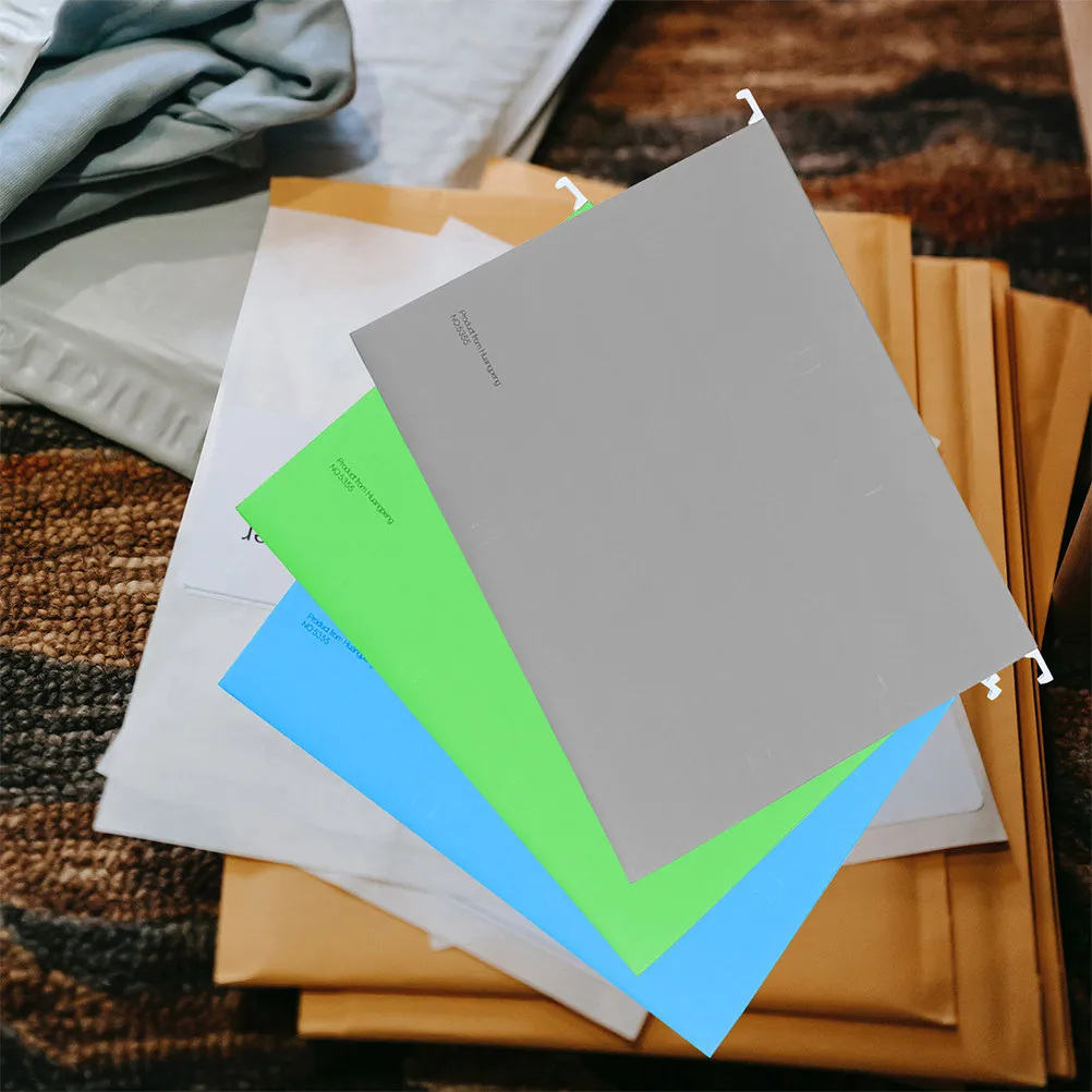 

5Pcs Hanging File Folder Frame Delicate Design Non Deformable Wear Resistant File Organizer for Office School