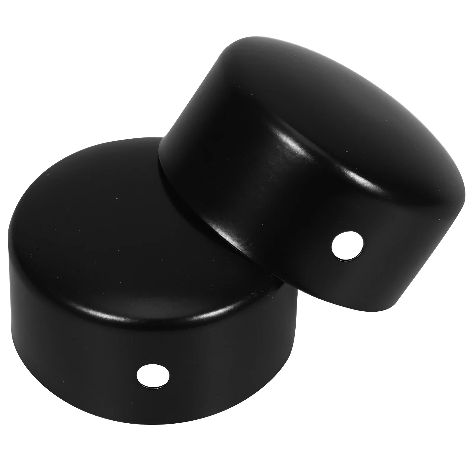 2Pcs Stainless Steel Handrail End Caps Protective Covers for Stair Railing Column Tube Pipe End Caps Chain Link Fence