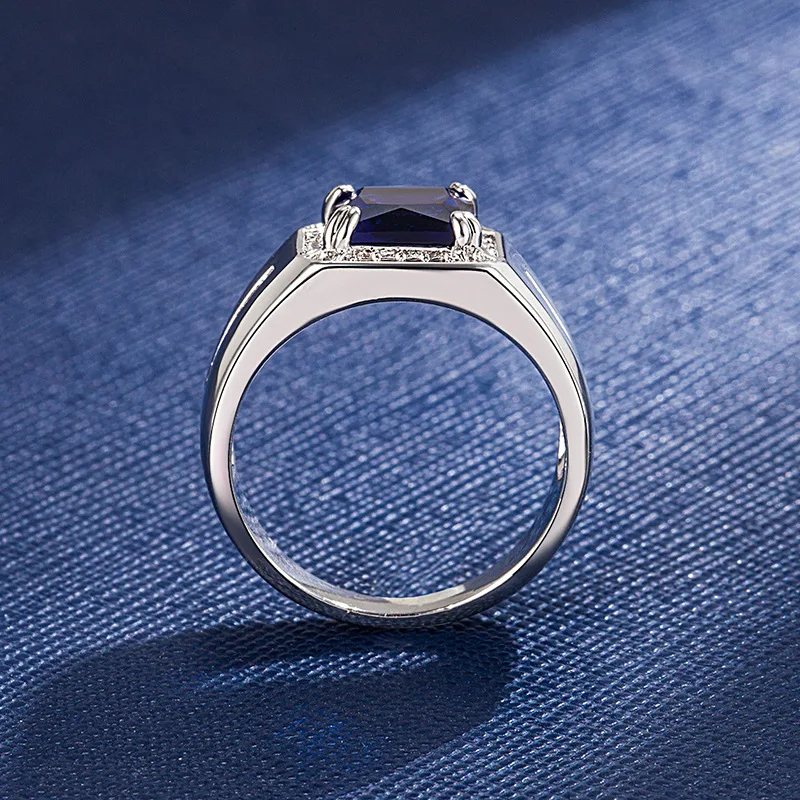 FUIHETYS 925 Silver Jewelry Ring for Women Men Accessories with Zircon Gemstone Finger Rings Wedding Party Bridal Gift Wholesale
