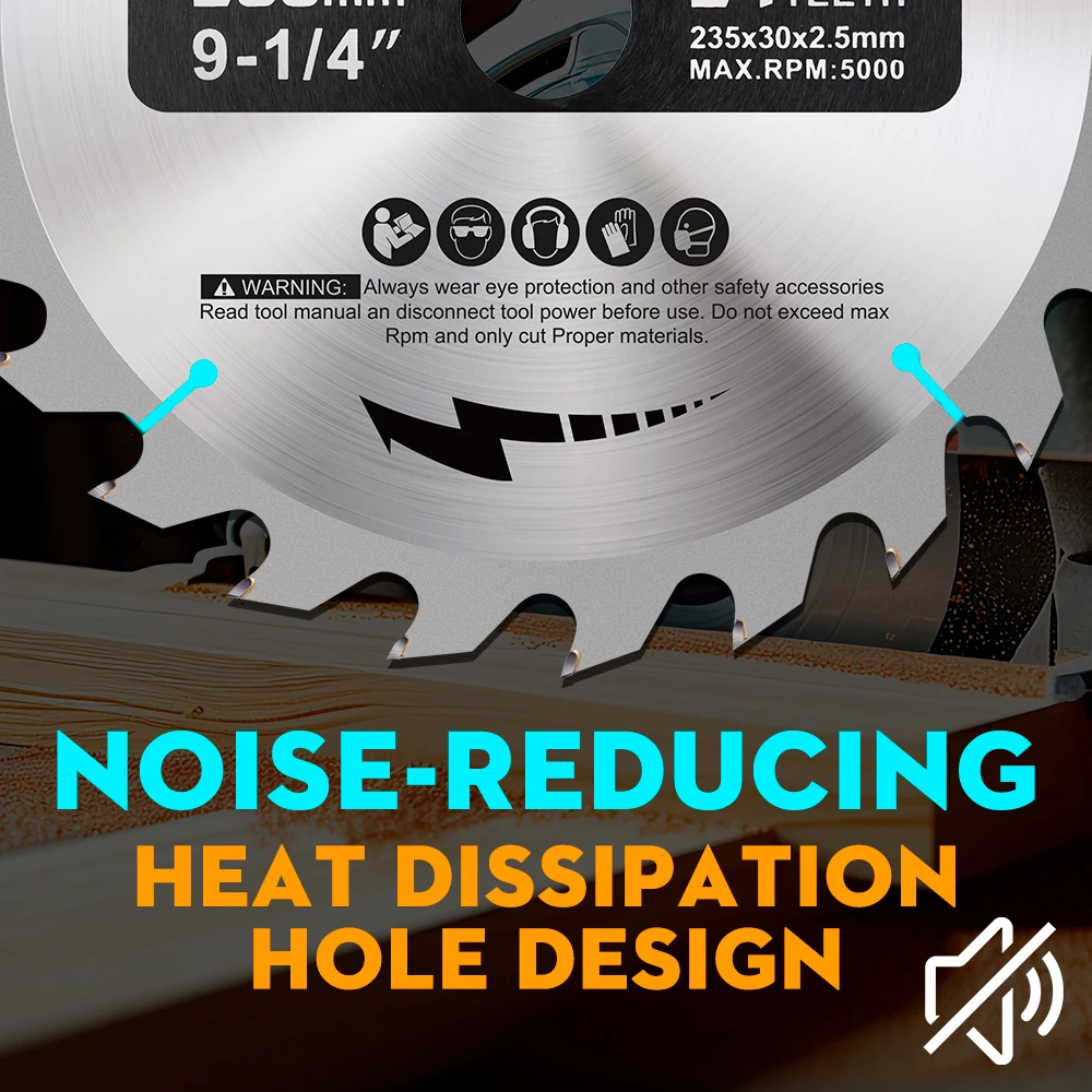 XCAN 1pc 木材切断ディスク 235 ミリメートル超硬丸鋸刃 24/40/48T 超硬チップブレード木工用