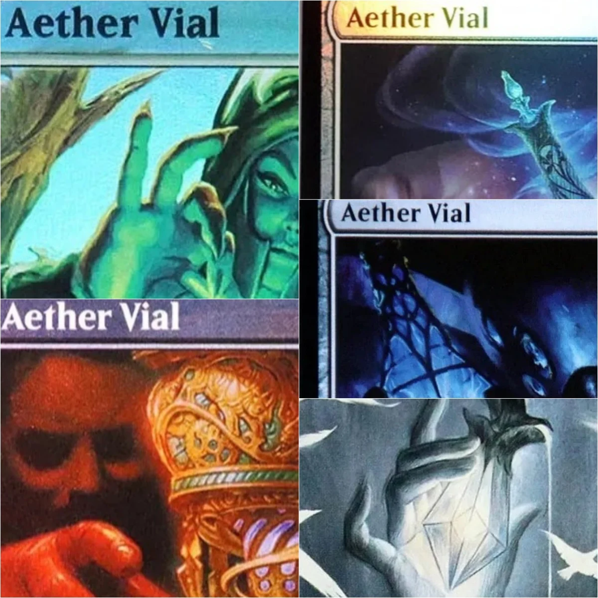 

Foil/Holo "Aether Vial" TCG Magical Proxy Black Top Quality Proxy Playing Cards Gathering Board Game Trading Cards