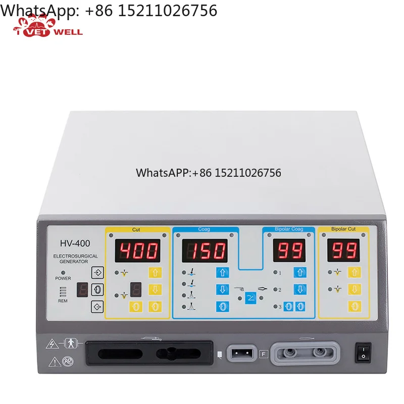 Профессиональный электрогенератор для электрохирургии Ivetwell IVT-HV400, ветеринарный диатермокоагулятор с цифровой системой управления.