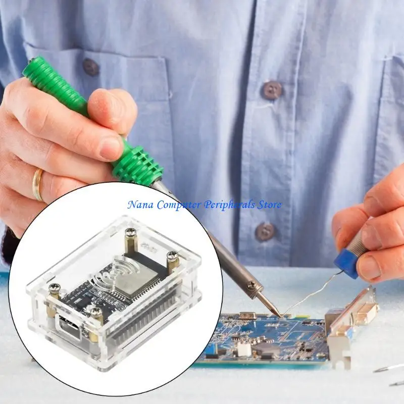 F68C Easy Access Четкий корпус для корпуса для Nodemcu Lua CP2102/CH340G ESP32 30PIN