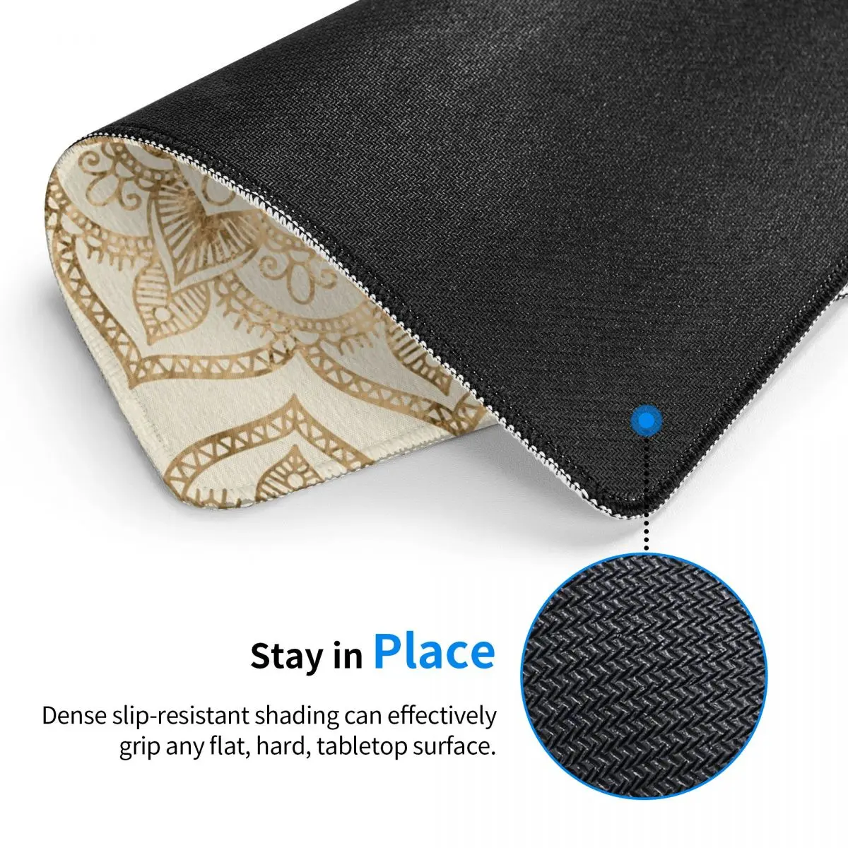 Flower Of Life In Lotus Mouse Pad Computer Keyboard Mouse Mat Gamer Laptop Desk Mat Office Table Mats