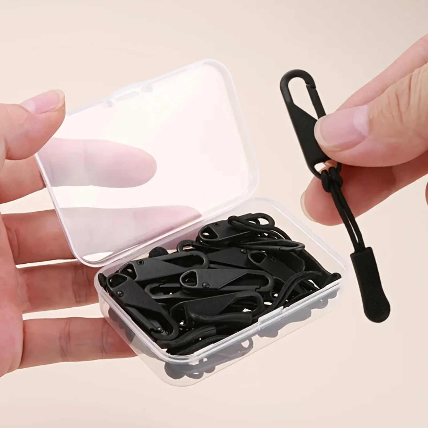 Kit de Substituição de Puxadores de Zíper Destacáveis, Deslizadores Metálicos Universais para Reparo de Jaquetas, Bolsas, Botas, Mochilas e Malas - Conjunto Sem Ferramentas