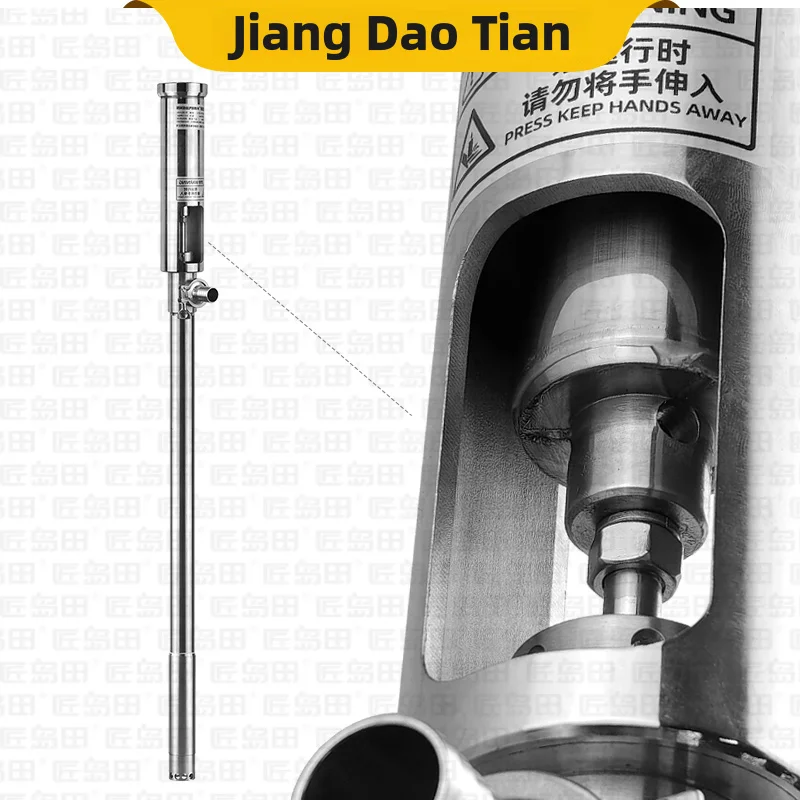 ปั๊มลูกสูบแบบพกพาแรงดันสูงแบบปรับแต่งได้ ถังสแตนเลส สำหรับอาหาร เครื่องดื่ม เรซิ่น กาว น้ำเชื่อม ความดันสูง