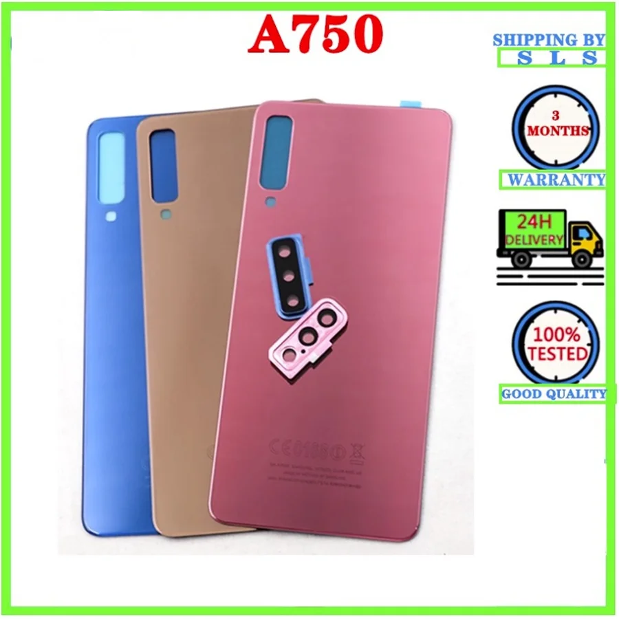 For Samsung Galaxy A7 2018 A750 Full Housing Middle Frame A750F Battery Back Cover Housing Case+ Sim Card Tray