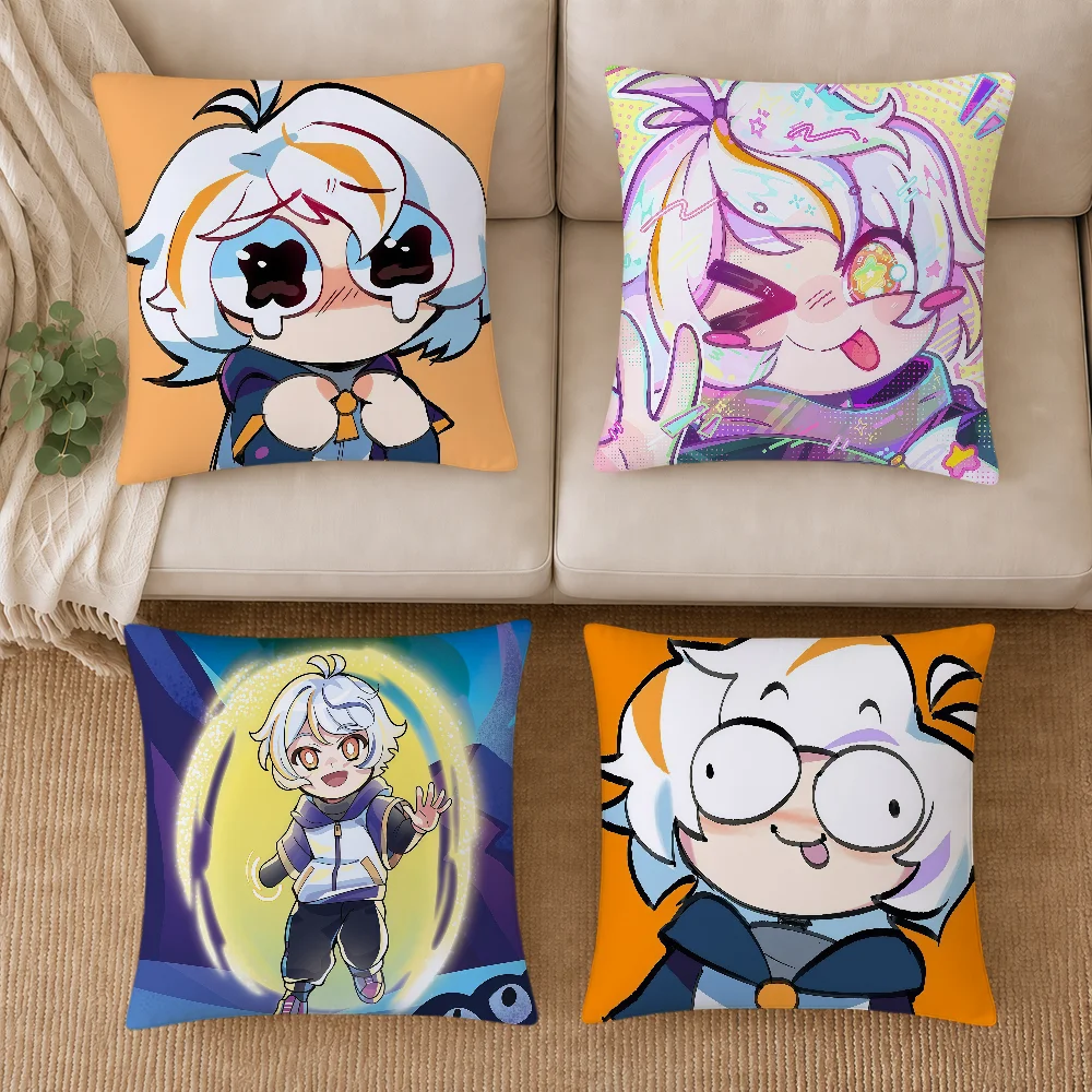 fun meme chibi Chuy M-Mine chib cushion cover soft pillowcase Double Sided Sofa Home Living Room Decor hogar pillowcover gift