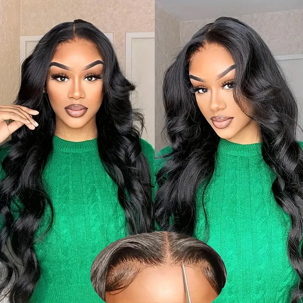 

7x5 Glueless Wig Human Hair Ready to Wear Go Transparent Body Wave Lace Front Human Hair Pre Plucked Pre Cut 6x4 4x4 Closure Wig