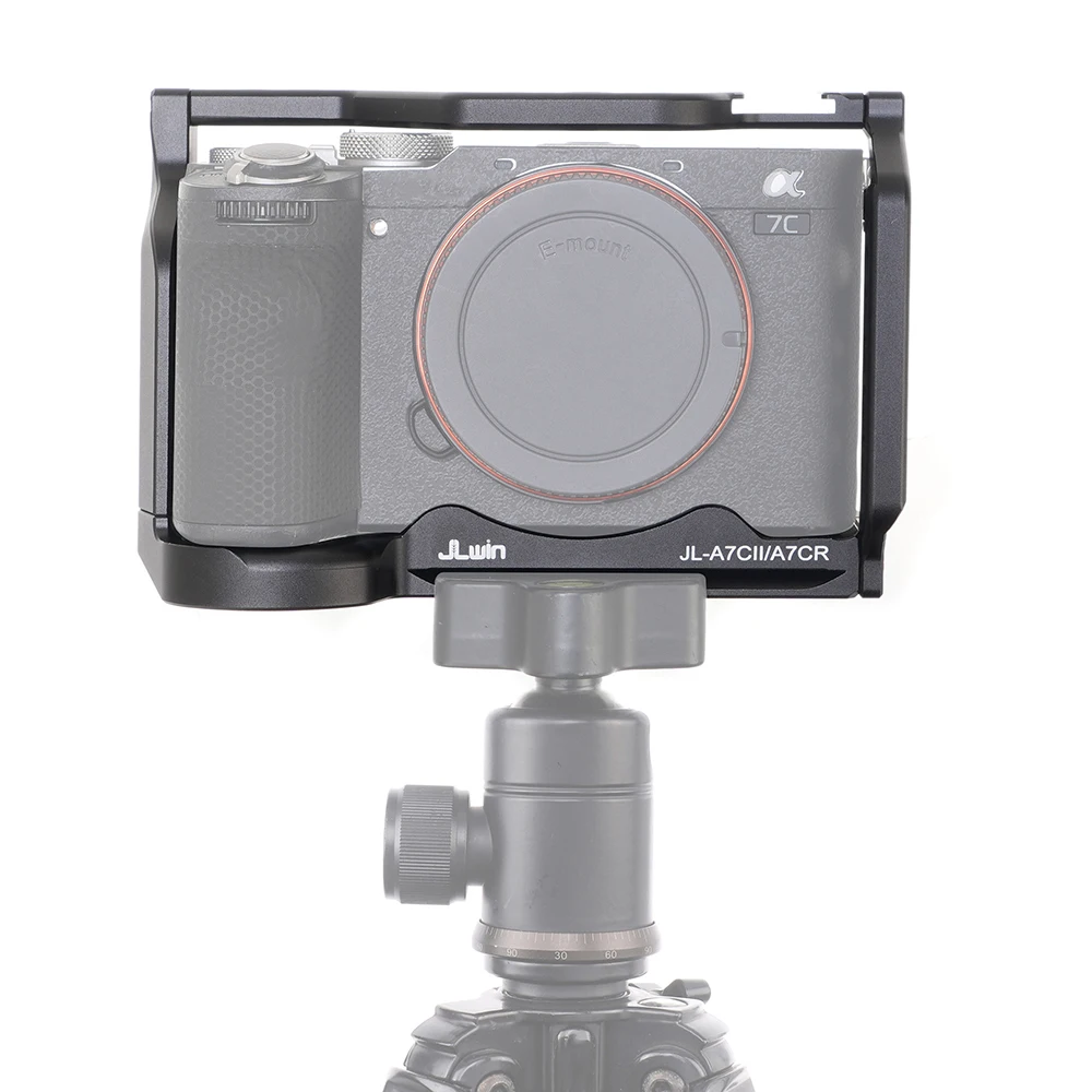 

FOTGA Camera Cage Kit Protective For Sony A7CII A7CR 1/4'' Threaded Hole Cold Shoe Mount For Arca Tripod Quick Release Plate
