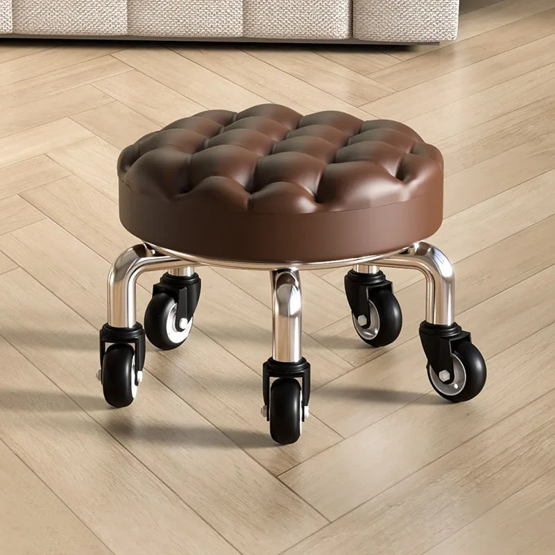 Household pulley low stool chair universal wheel small stool small bench