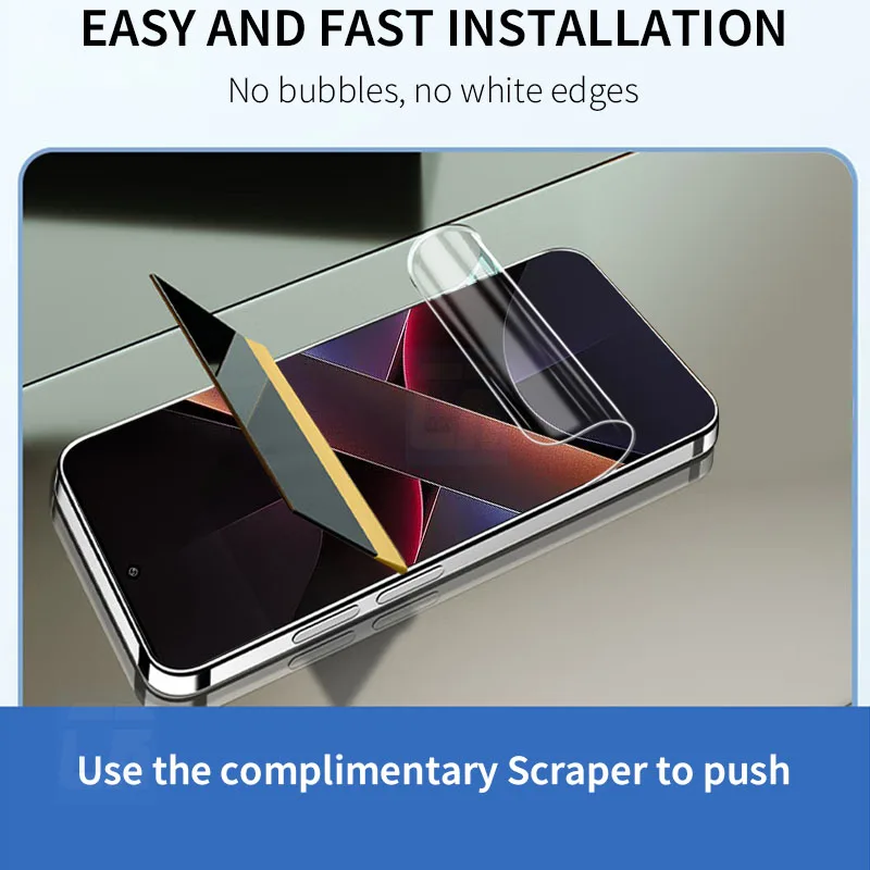 2-4 قطعة غطاء كامل سيليكون لينة هيدروجيل فيلم ل Xiaomi Poco X7 برو حامي الشاشة Poco F6 F5 X6 Pro فيلم وليس الزجاج