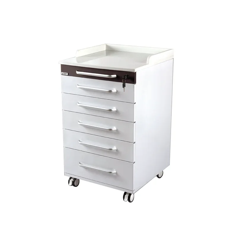 Side cabinet dental clinic medical beauty salon stainless steel storage multifunctional combination trolley work