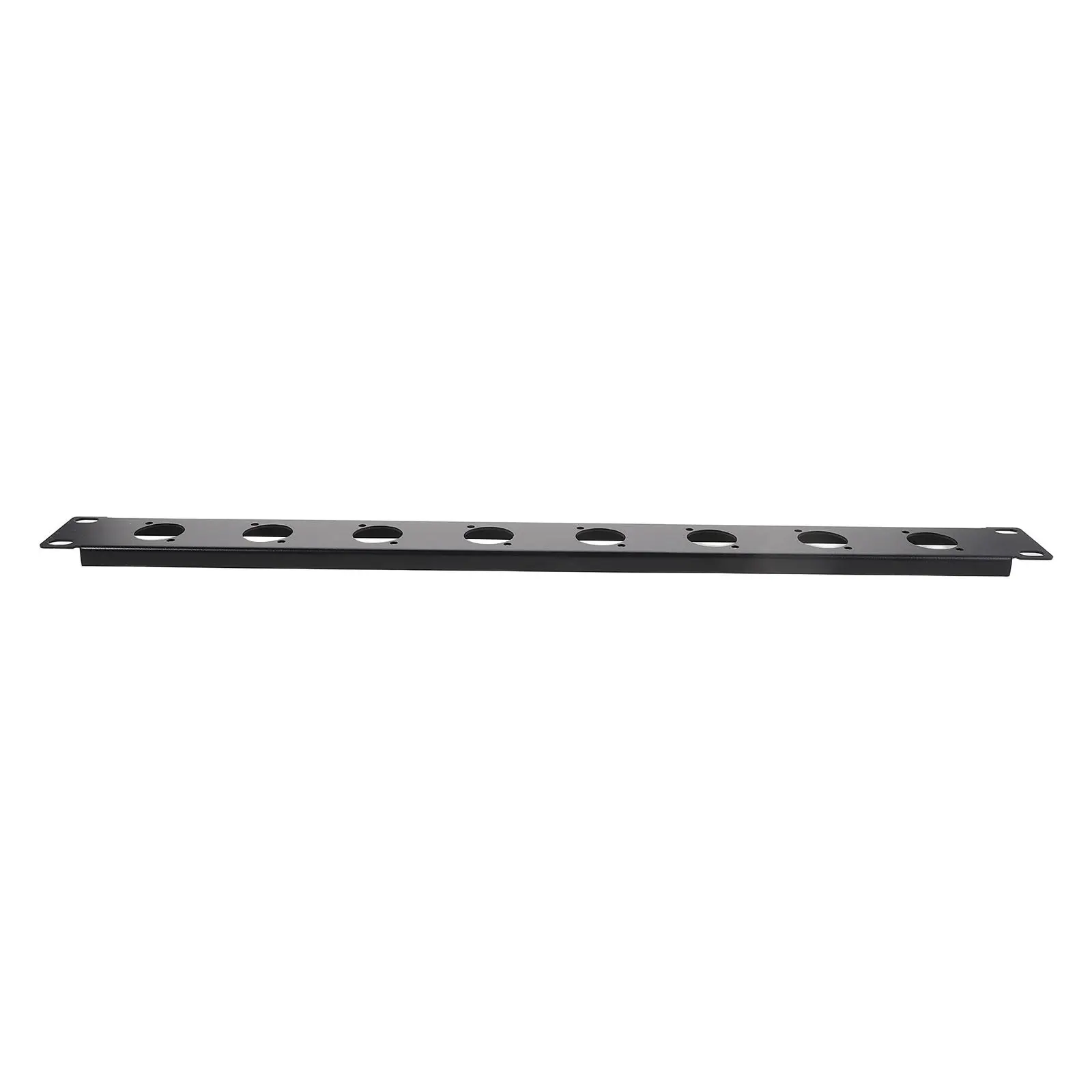 1U 8 Port Xlr Rack Mount Patch Panel Metal Audio Chassis Dual Side Access Professional Studio Rack Patch Panel Cable Management