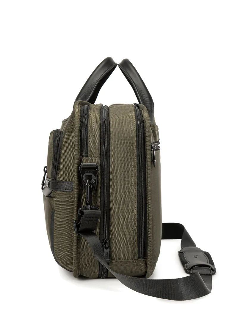 Valigetta per laptop a spalla sottile serie Alpha 3 in nylon balistico Borsa da uomo di alta qualità, valigetta da lavoro ad alta capacità