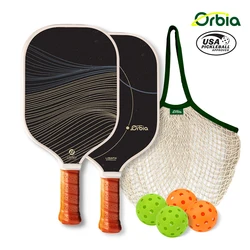 Orbia Sports Pro Pickleball Paddle 16MM USAPA Compliant Glass Fiber Pickleball Paddle Sets With PP Honeycomb Core Paddle Racket