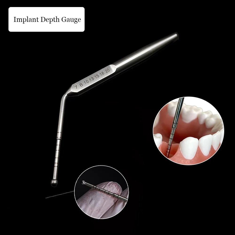 Medidor De Profundidade Dentária Régua De Medição Gengival De Aço Inoxidável Ferramentas Odontológicas