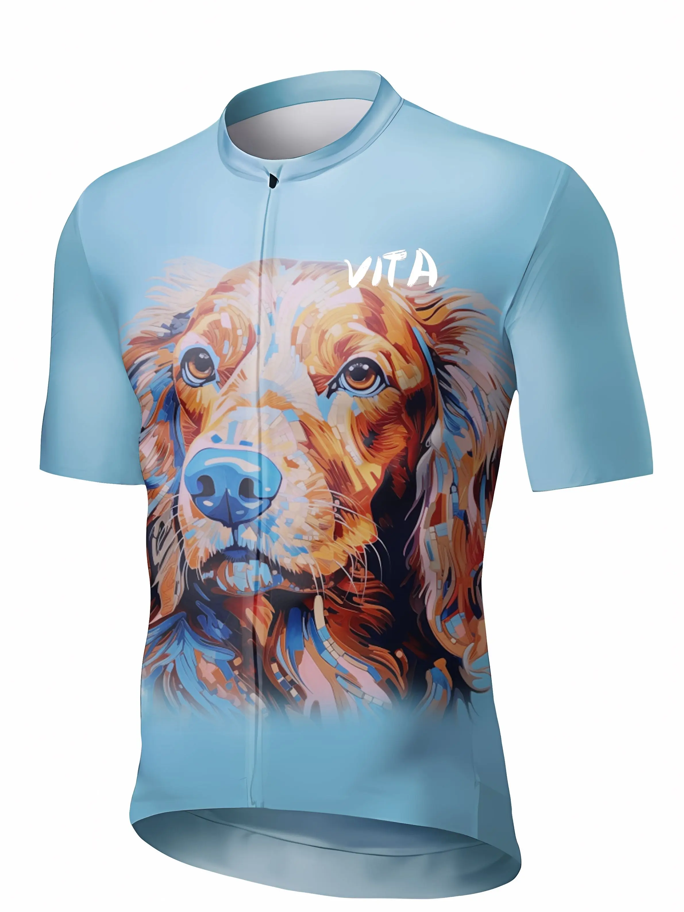 VITA Dog style  Cycling Jersey Men Breathable Mountain Road Bike Sports Clothing Quick Dry Race Mtb Bicycle