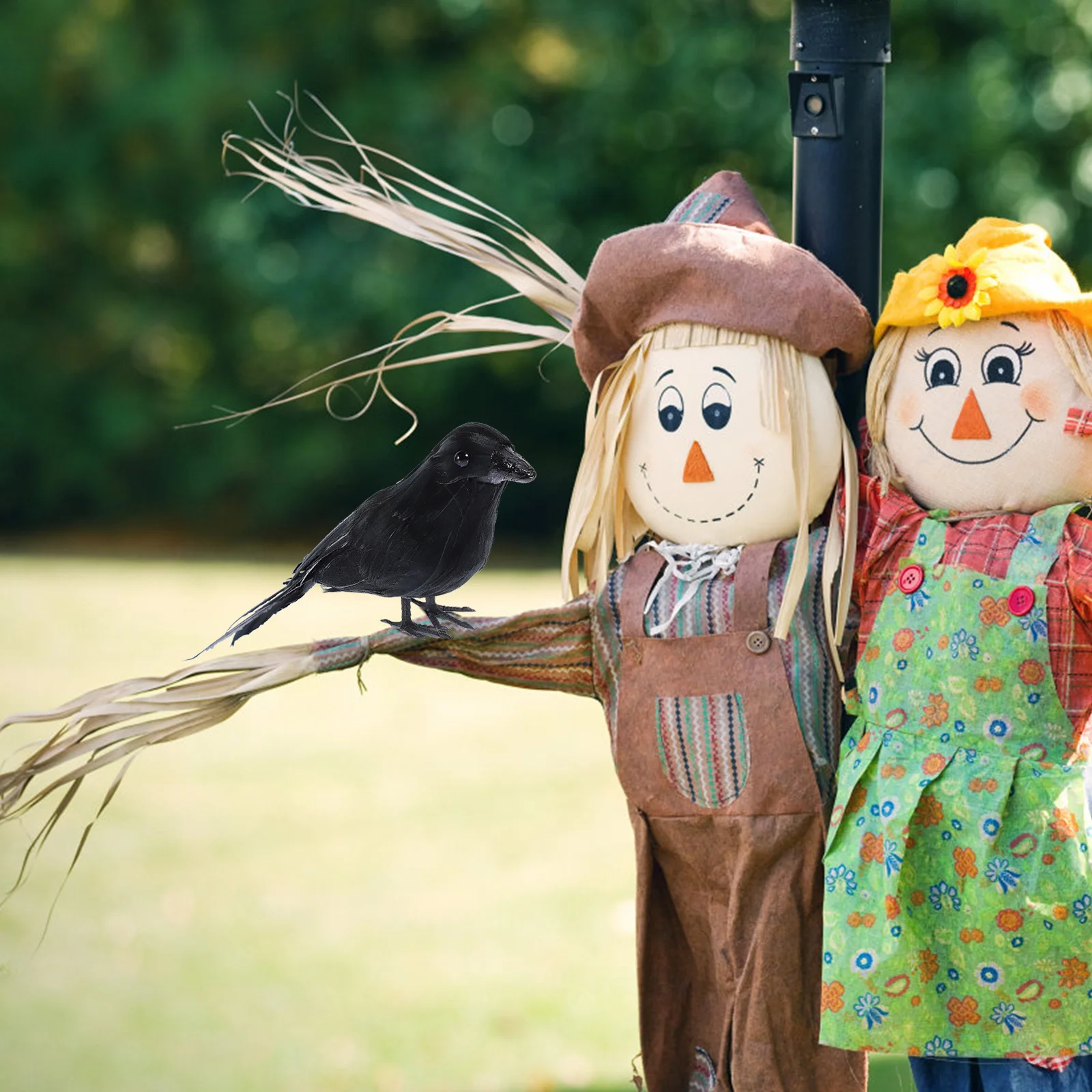 

Creative Lifelike Decoration Halloween Simulated Ornament Compact Size Vivid Color For Home Garden Decor Bird Adornment