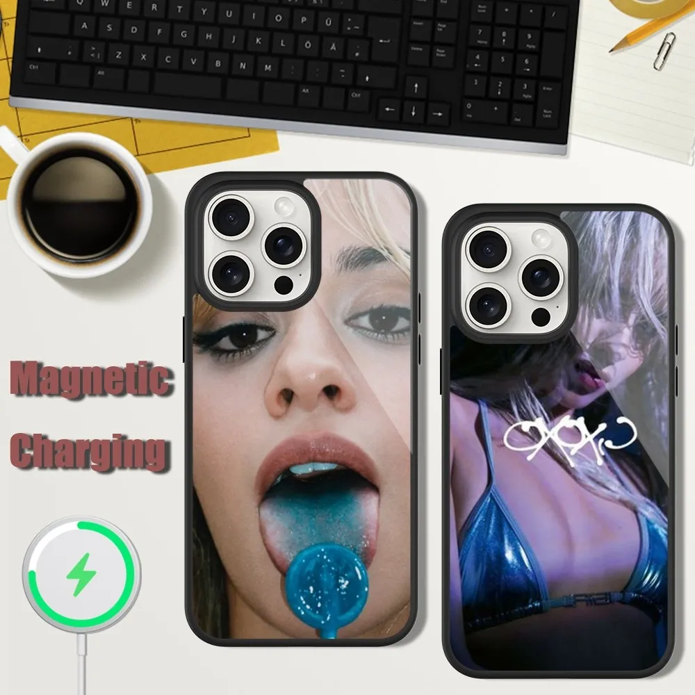 

Singer Camila Cabello Phone Case For iPhone 13 15 11 12 14 Plus Pro Max Glass Charging Magsafe Magnetic Cover