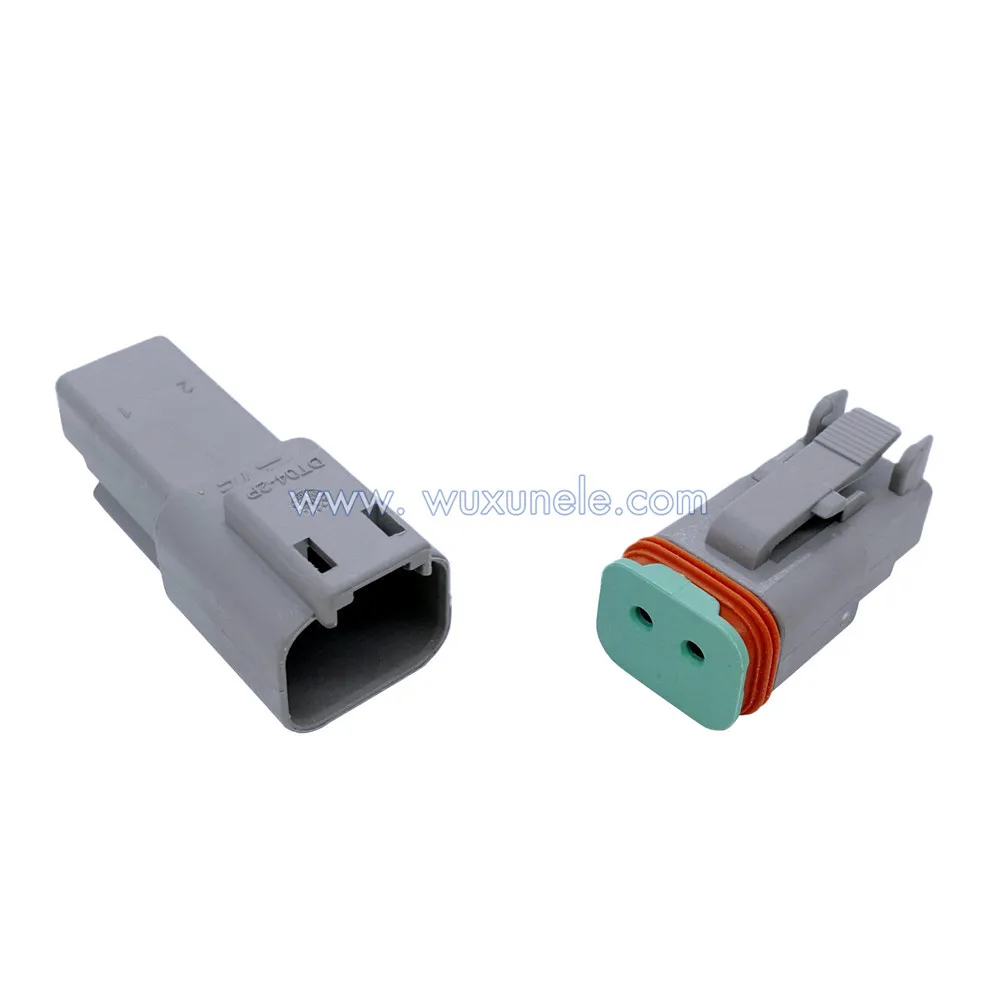 2 Pin New Deutsch DT DT06-2S DT04-2P Wire Connector for Automotive Sealed Plug