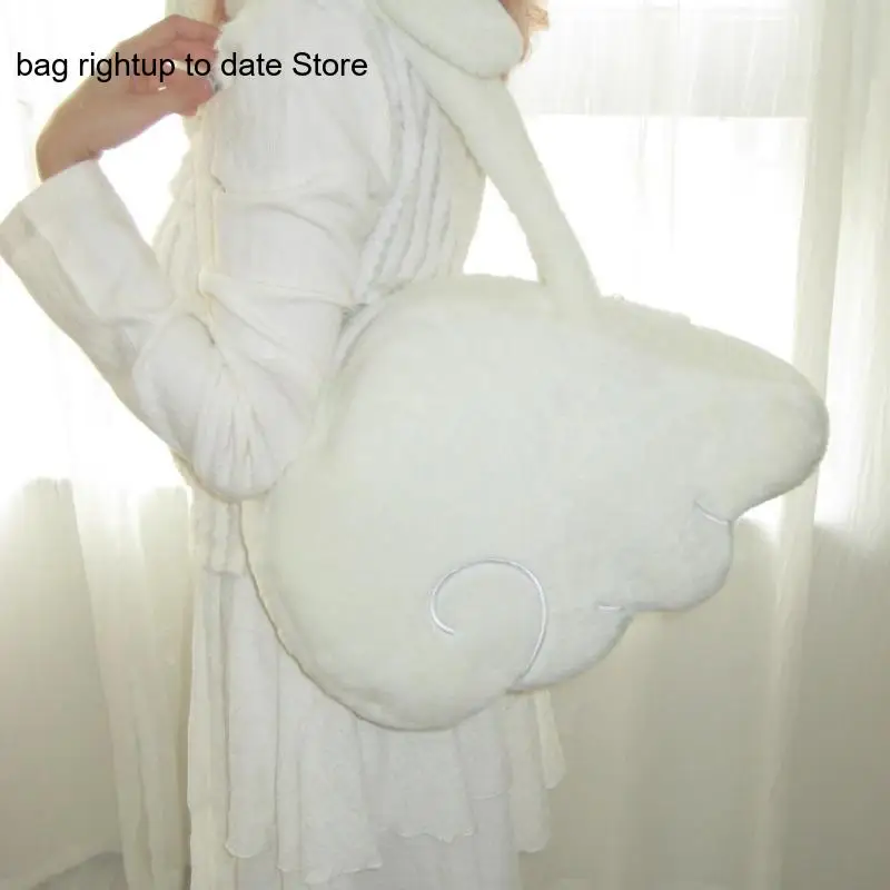 Original Snowmelt Angel Plush Wing Bag Handheld One Shoulder Design Cute Bag for Student Travel Woman