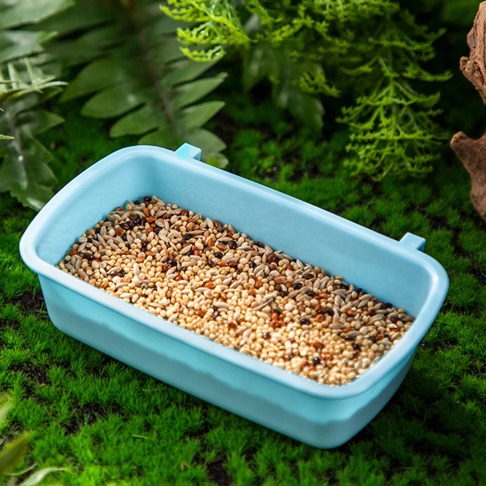 

6pcs Pet Food Box Hamster Bowls Hanging Feeder Water Containers Small Animal Dishes Safe Clean PP Material