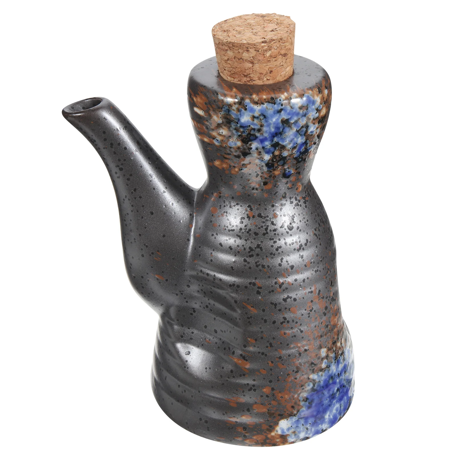 Ceramic Soy Sauce Bottle with Lid Design Easy Clean for Cooking Vinegar Dispenser Home Hotel Sauce Dispenser