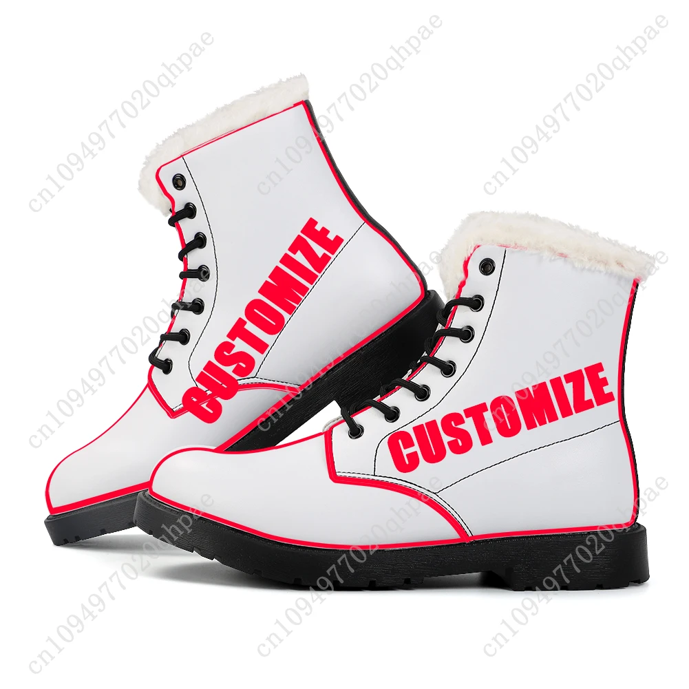 Usher Plush Boots Mens Womens Teenager Shoes Casual Boot Outdoor Light High Quality Couple Print on Demand Customize Shoe
