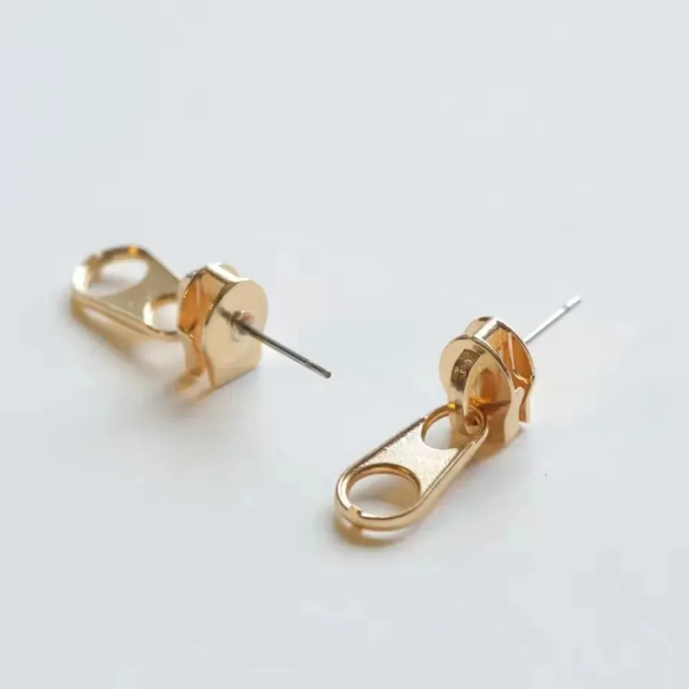 Creative Cute Zipper Stud Earrings for Women, Unique Fun Design