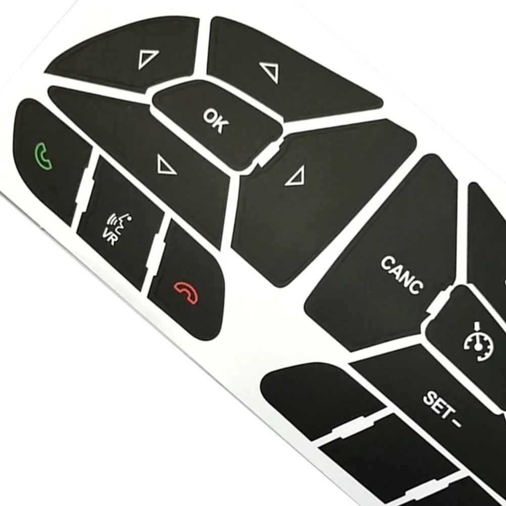 Car Steering Wheel Control Button Repair Stickers Decals For Dodge Charger 2016 - 2022 Auto Accessories 