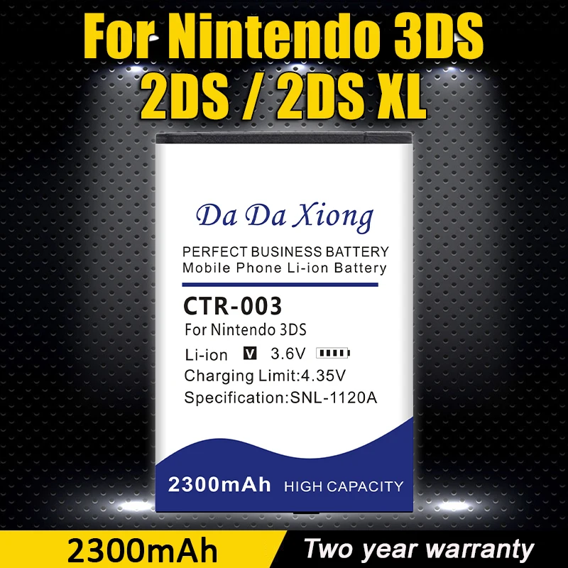 

2300mAh 3.7V CTR-003 Rechargeable Lithium-ion Battery + Repair Tool Kit Pack for Nintendo 3DS With Screwdriver