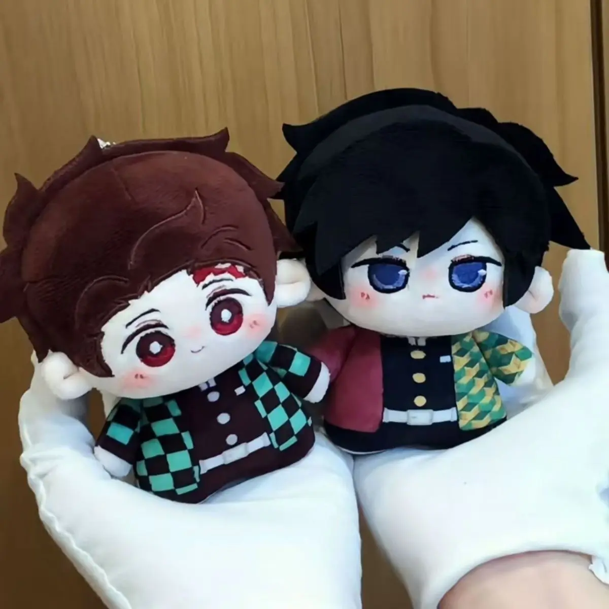 Cute Demon Anime Figure Giyu Tomioka Mitsuri Kanroji Douma Plush Toy Desktop Decoration Festival Gift for Fans 10Cm Cotton Doll - view 4