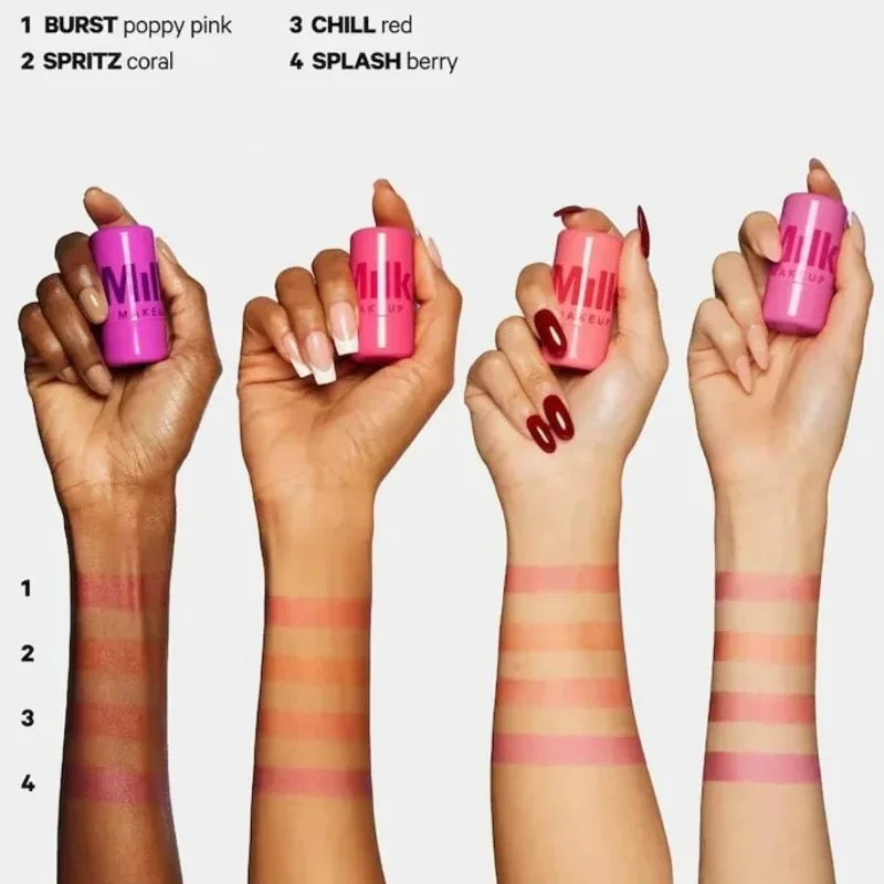 นมแต่งหน้าใหม่ Blush Stick Cooling Water Jelly Jelly Blush Stick Lip Balm 2 in 1 Multi-สีขายส่ง