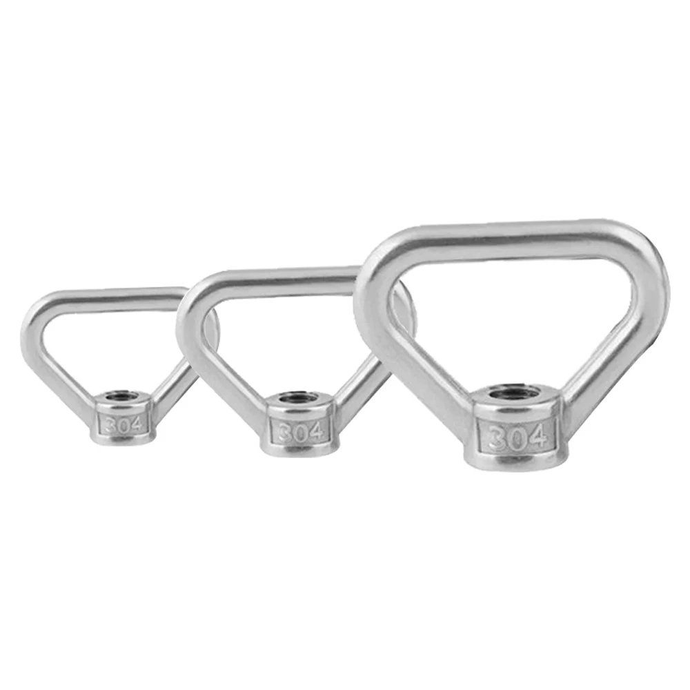 

1 Piece M8 / M10 / M12 Stainless Steel Triangle Eye Nut Trapezoid Thread Rings Fit For Handle Bolts