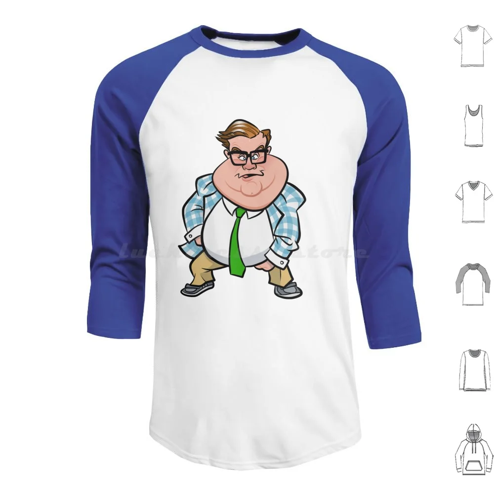 Matt Foley Hoodies Long Sleeve Chris Farley Matt Foley Motivational Speaker Caricature