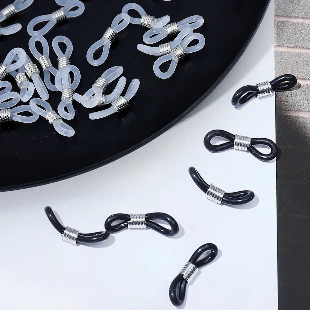 20pcs Ear Hook Eyeglasses Spectacles Chain Glasses Retainer End Rope Sunglasses Cord Holder Strap Retainer End Loop Connector