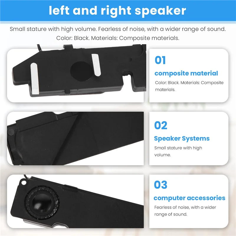 

Pair Left+Right Speaker For Pro 13 Inch A1278 2011 2012 Replacement