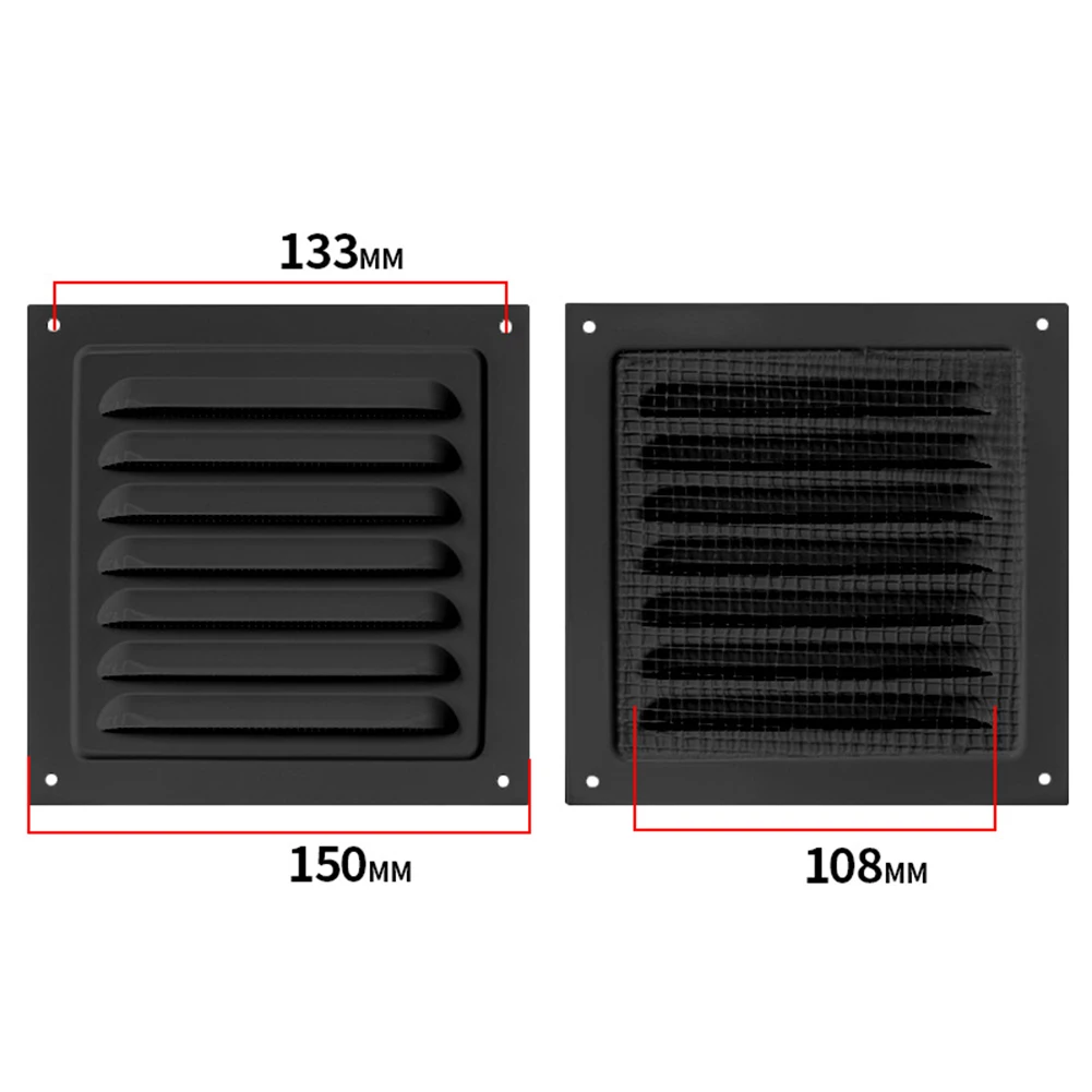 300x300cm Ventilation Grille High Airflow Ventilation System Versatile Application Convenient Setup Fiber Mesh Backing