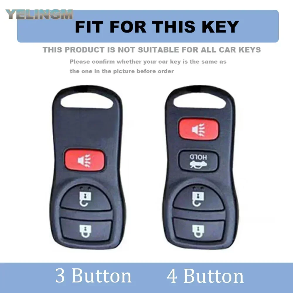 Key Case Cover Shell Fob for Nissan Sentra Armada 350Z Altima Maxima for Infiniti FX35 EX35 FX45 QX56 G35 M45 I35 TPU Car Remote