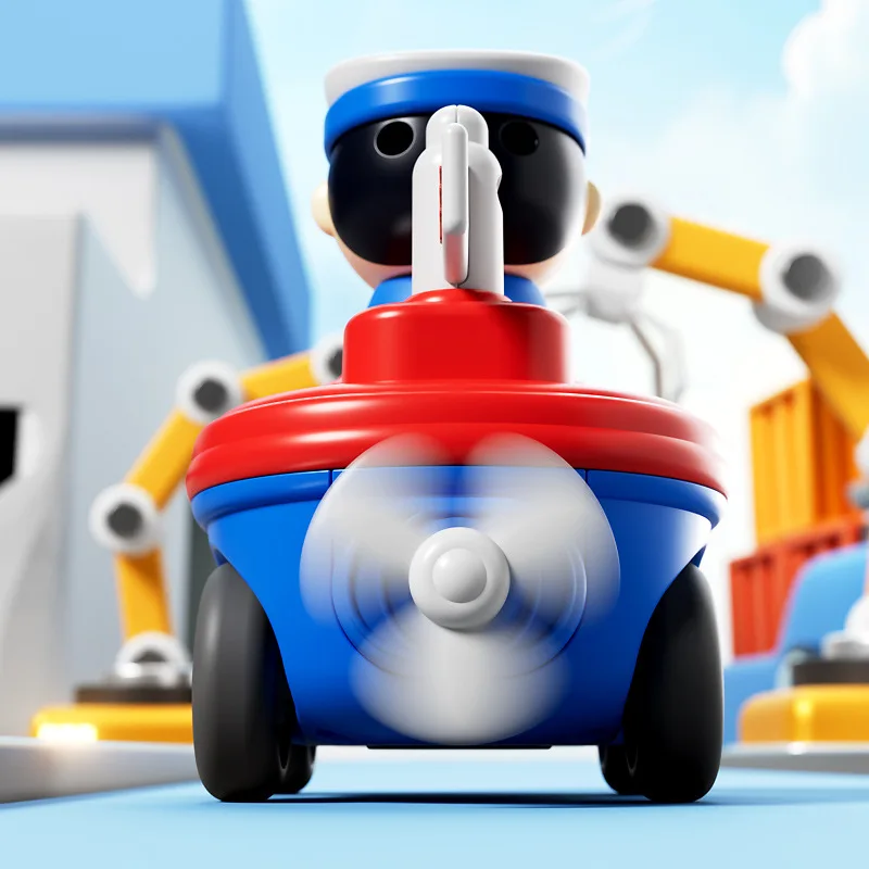 การ์ตูนจําลอง Naval Car Inertia รถของเล่นเด็กกดเลื่อนนกหวีด Naval Car Creative ดึงกลับรถของเล่นเด็กของขวัญ