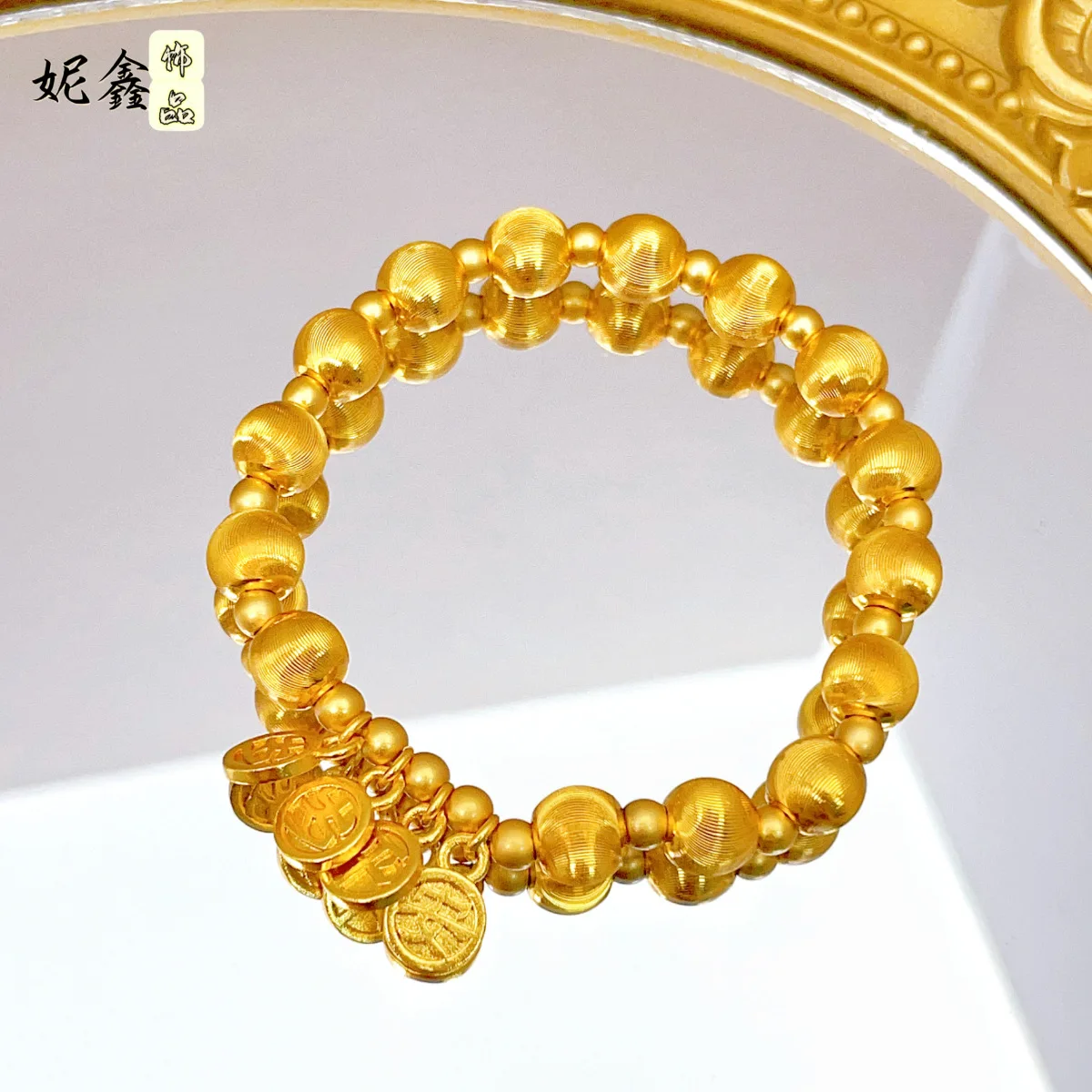 Versatile Cat's Eye Bracelet Women's 24K Gold AU999 - Gold cat's eye bracelet, classic and valuable, daily shining ornament