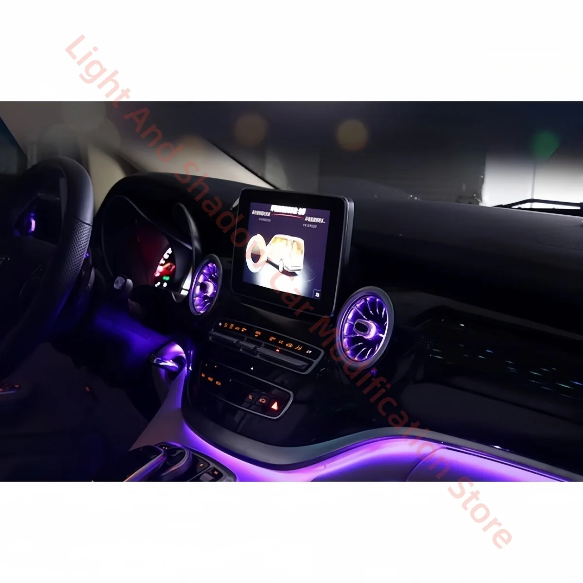 For Mercedes-Benz V-Class W447 2016-2021 LED Atmosphere Lamp Car interior lighting upgrade Auto parts Luminous front air outlet